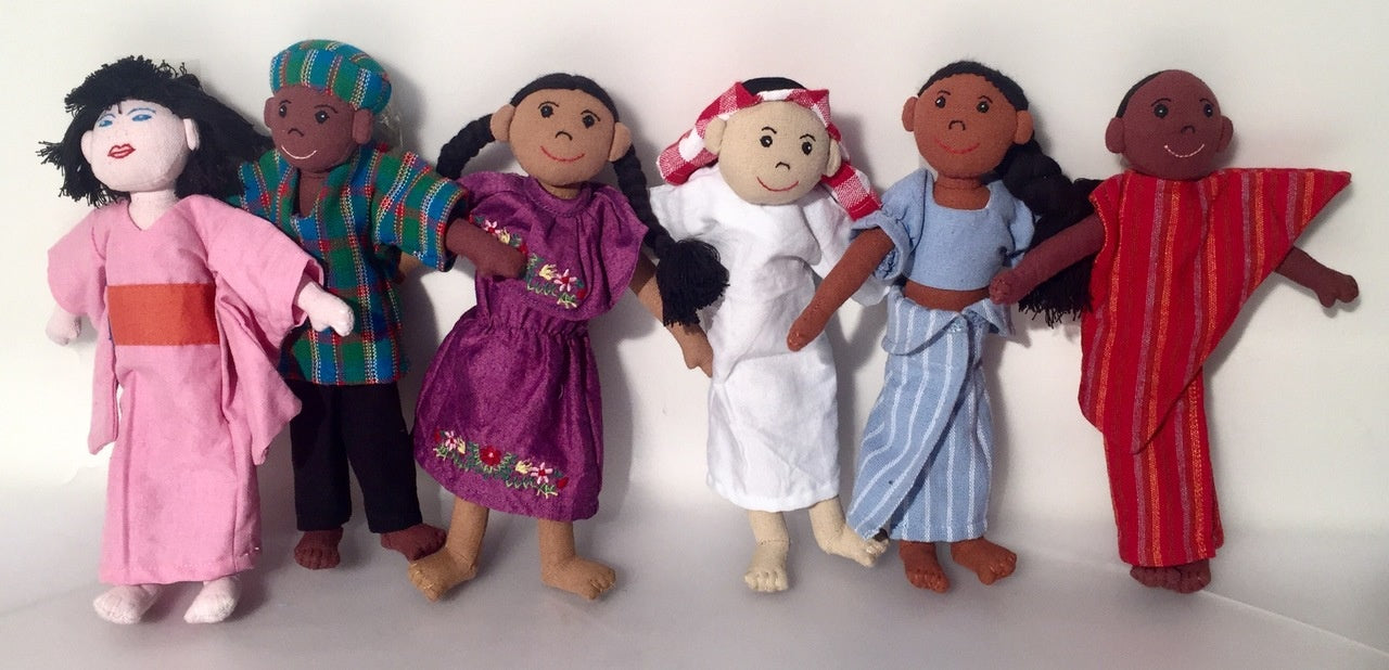 PAPOOSE People Around the World - Ethnic Dolls - Set of 6