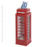GOKI - Metal Safe Telephone Box - Money Box - Red