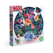 EEBOO - Puzzle - Still Life Flowers - 500 Piece Round