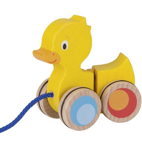 GOKI - Pull Along - Duck  - Wooden Toy