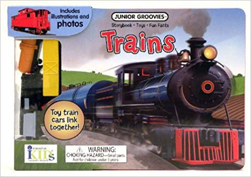 Junior Groovies- Trains- Boardbook with Toys