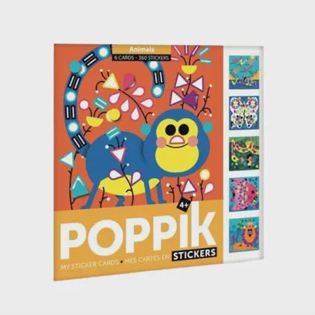 Poppik Art Kit - Creative Stickers - Animals