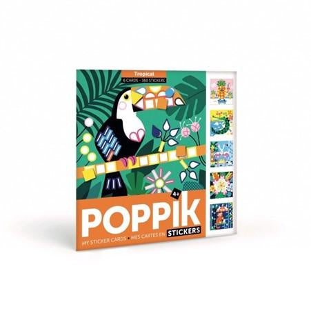 Poppik Art Kit - Creative Stickers - Tropical