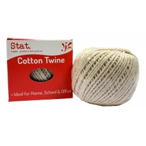TWINE STAT COTTON WHITE 80M - PACK OF 12