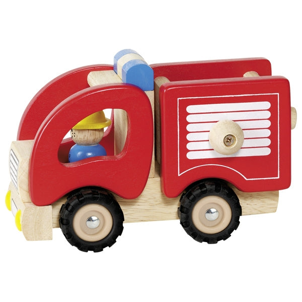 GOKI Vehicle - Fire Brigade Small - Wooden