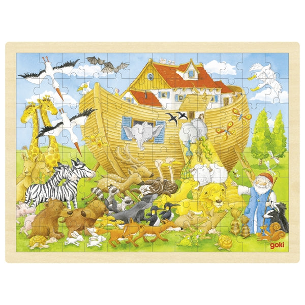 GOKI Puzzle - Noah's Ark - Wooden 96pc