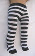 Dress My Doll Black and White Stripe Tights