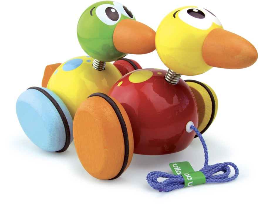 VILAC - Pull Toy - 2 Waddle Ducks