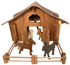 PAPOOSE - Deluxe Wooden Barn with Felt Horses - 12 Piece
