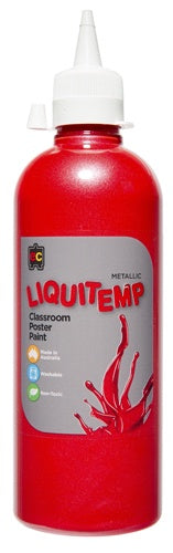 EC Liquitemp Metallic Paint - 500ml - Red