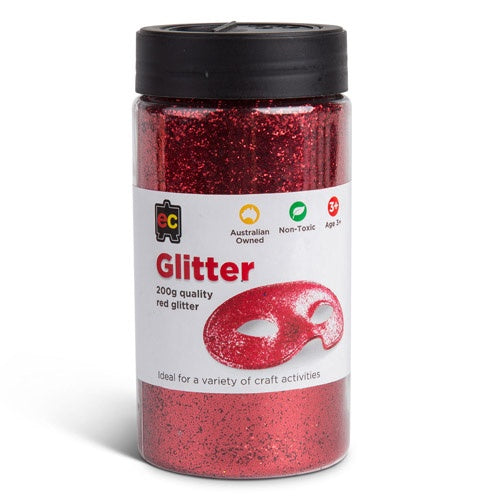 EC Glitter - Bulk - Jar 200 g - Red