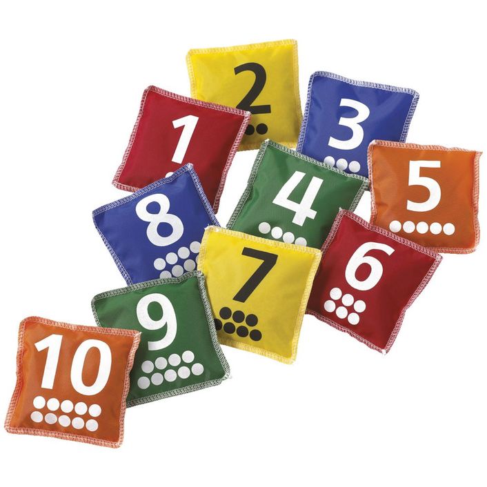 EDX Education - Bean Bags Numbers 1-10 - Set of 10