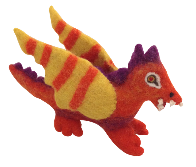 PAPOOSE Dragon - Orange - 18cm