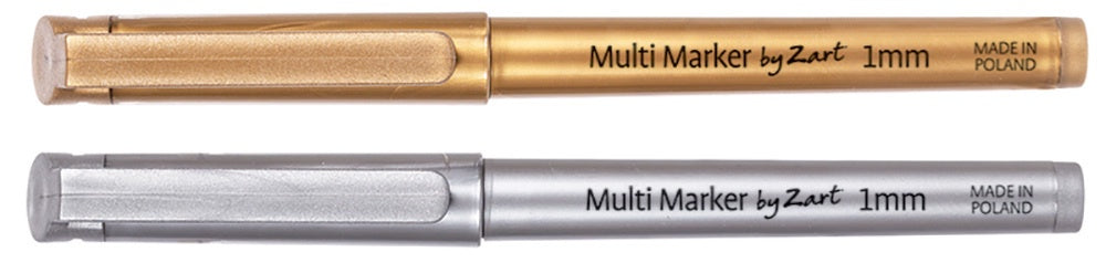 Permanent Marker Pens - Gold & Silver 20pk