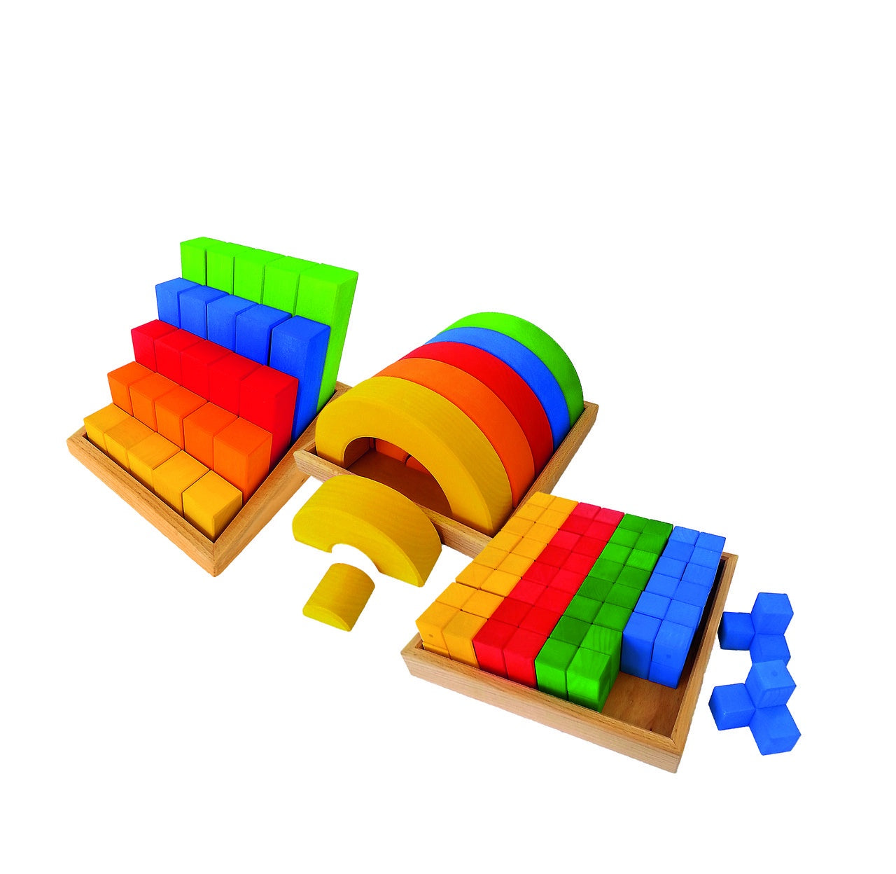 Bauspiel - Junior Building Set - 72 Piece - Wooden