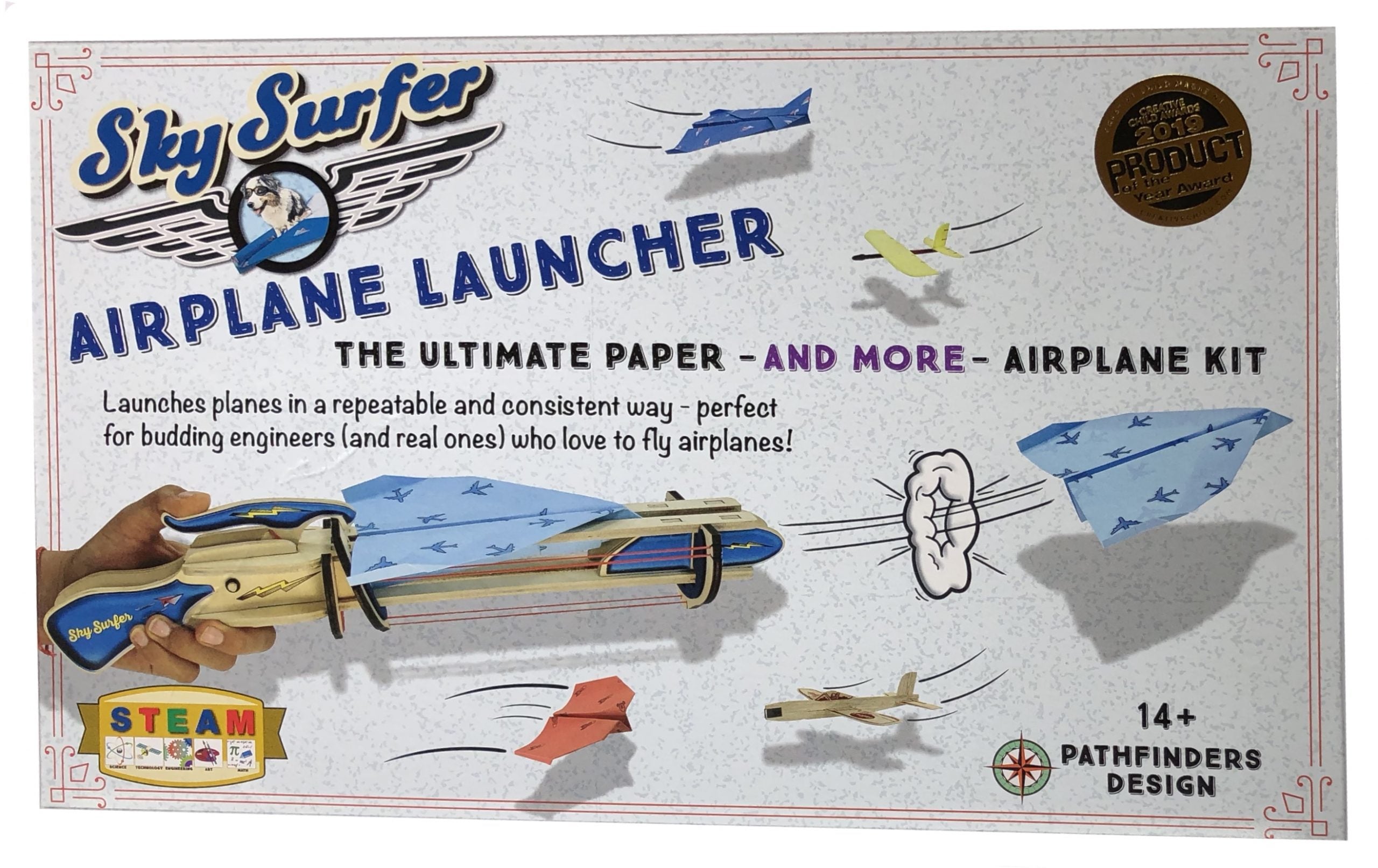 Sky Surfer Paper Airplane Launcher