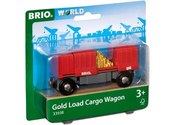 BRIO - Vehicle - Gold Load Cargo Wagon 2 pieces - 33938