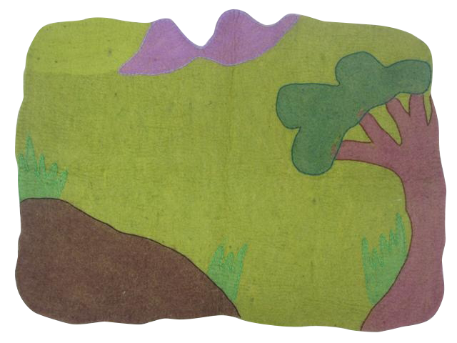 PAPOOSE - Landscape - Africa Drawn Playmat - Felt