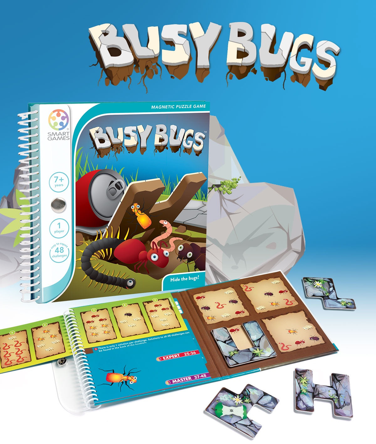 SMART GAMES - Magnetic Travel Game - Busy Bugs