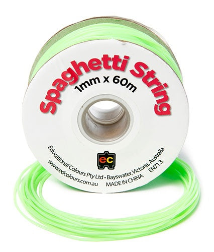Pony Beads - Spaghetti String Pale Green- 1mmx60m