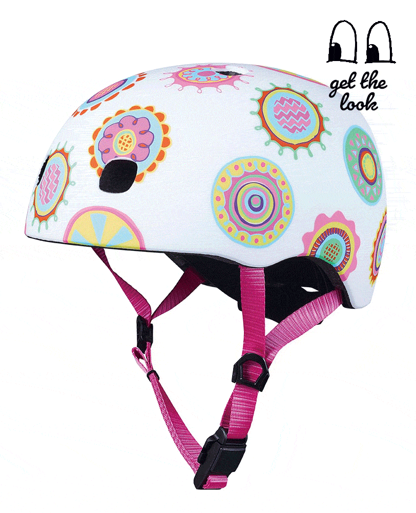 MICRO - Helmet Kids Pattern Helmet - Doodle Dot - Medium