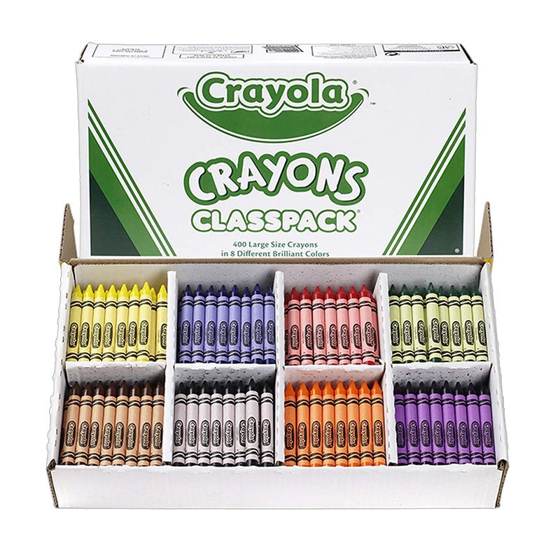 Crayola Large Crayons - 400 Pack - Class Pack