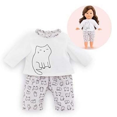 Corolle - Ma Corolle - Clothing - Pyjamas Cat Design 2 Piece- 36cm