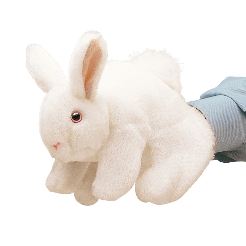 FOLKMANIS Standing White Rabbit Puppet - 2868