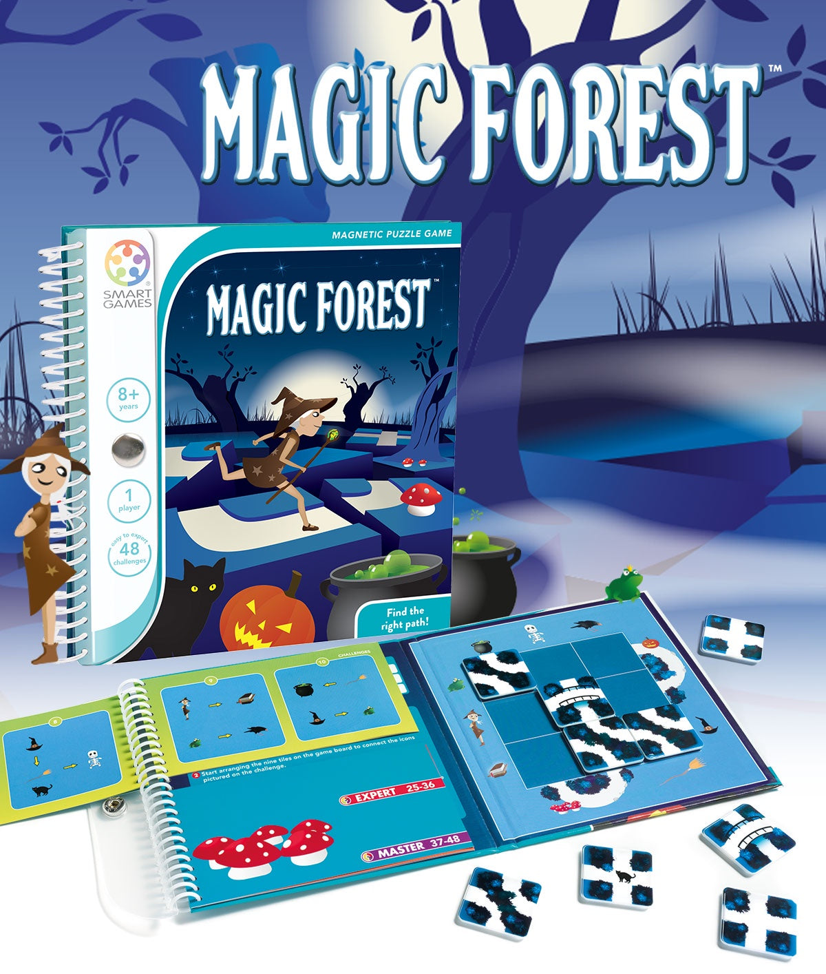 SMART GAMES - Magnetic Travel Game - Magic Forest