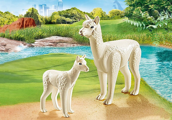 PLAYMOBIL Zoo/Wildlife - Alpaca with Baby - 70350
