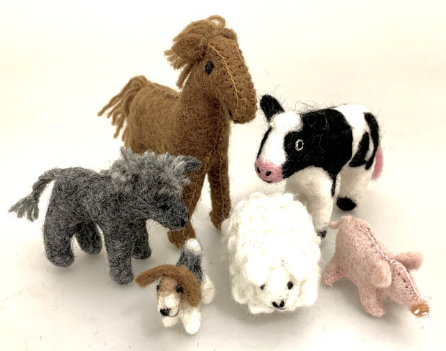 PAPOOSE - Country Animal - Set of 6 - Felt