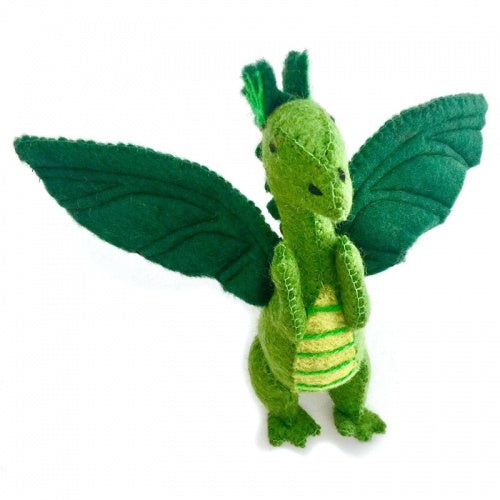 PAPOOSE Large Dragon - Felt -  Green