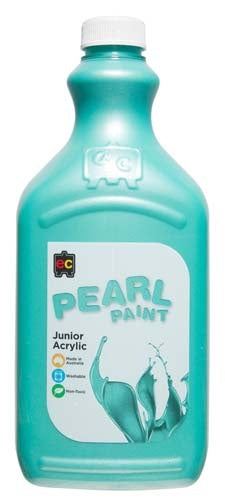 EC Liquicryl Pearl Junior Student Acrylic Paint - Green - 2 Litre
