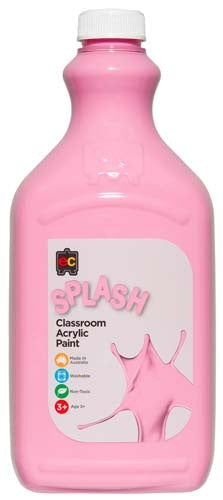 EC Splash Classroom Acrylic Paint - 2 Litre -Cup Cake (Pink)