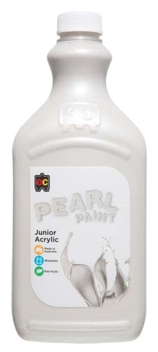 EC Liquicryl Pearl Junior Student Acrylic Paint - White - 2 Litre