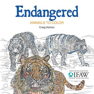 Endangered: Animals To Colour - Colouring paperback Book