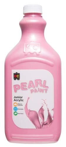 EC Liquicryl Pearl Junior Student Acrylic Paint - Pink - 2 Litre