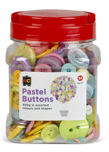 Pastel Buttons Assorted Jar 400grams