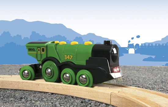 BRIO Train Battery Powered - Big Green Action Locomotive - 33593