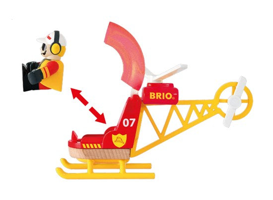 BRIO Vehicle - Firefighter Helicopter - 3 pieces 33797