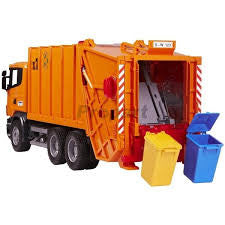 BRUDER - SCANIA R-Series Garbage Truck (orange) 03560