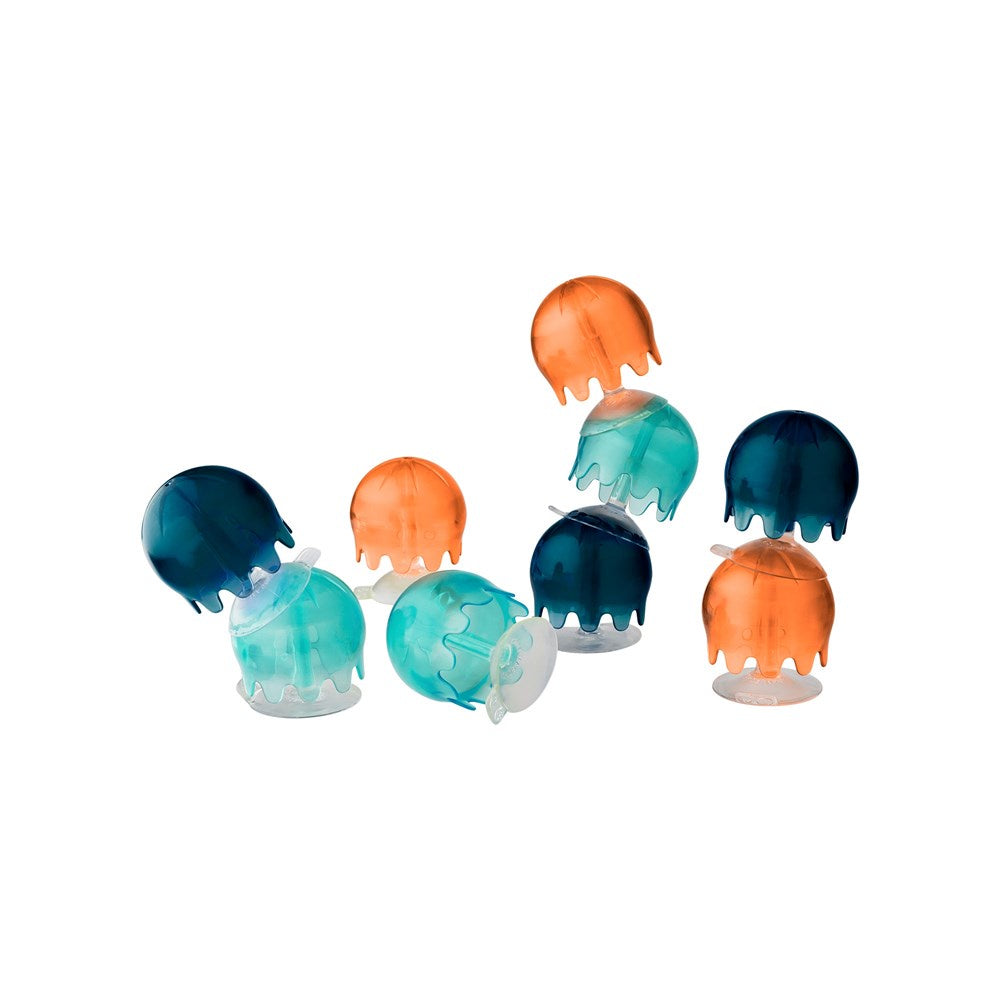 BOON JELLIES SUCTION CUP BATH TOY - NAVY/ CORAL