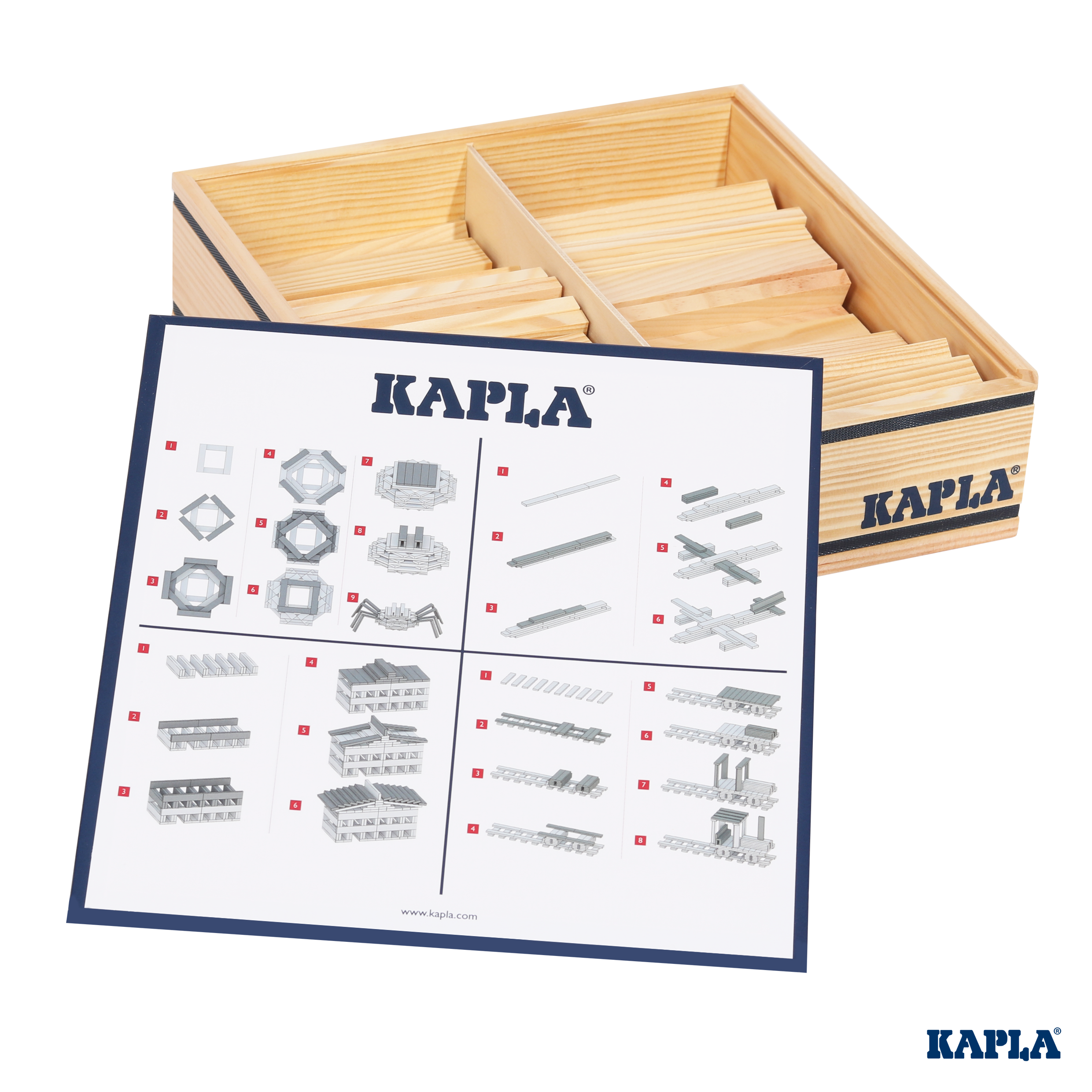 Kapla 100 Case - Wooden Construction Set