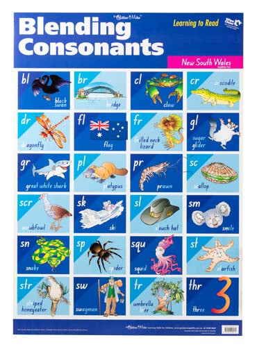 Gillian Miles - Blending Consonants - NSW Wall Chart