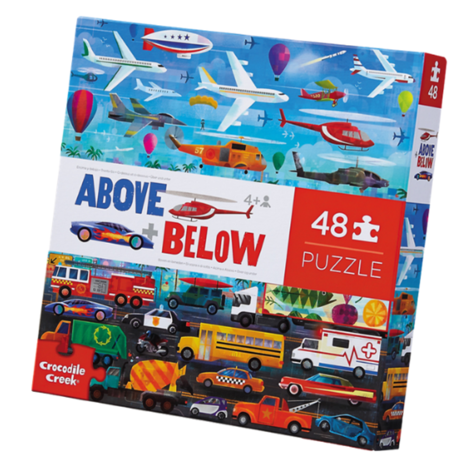 TIGER TRIBE Above & Below 48 Pce Puzzle - Things That Go