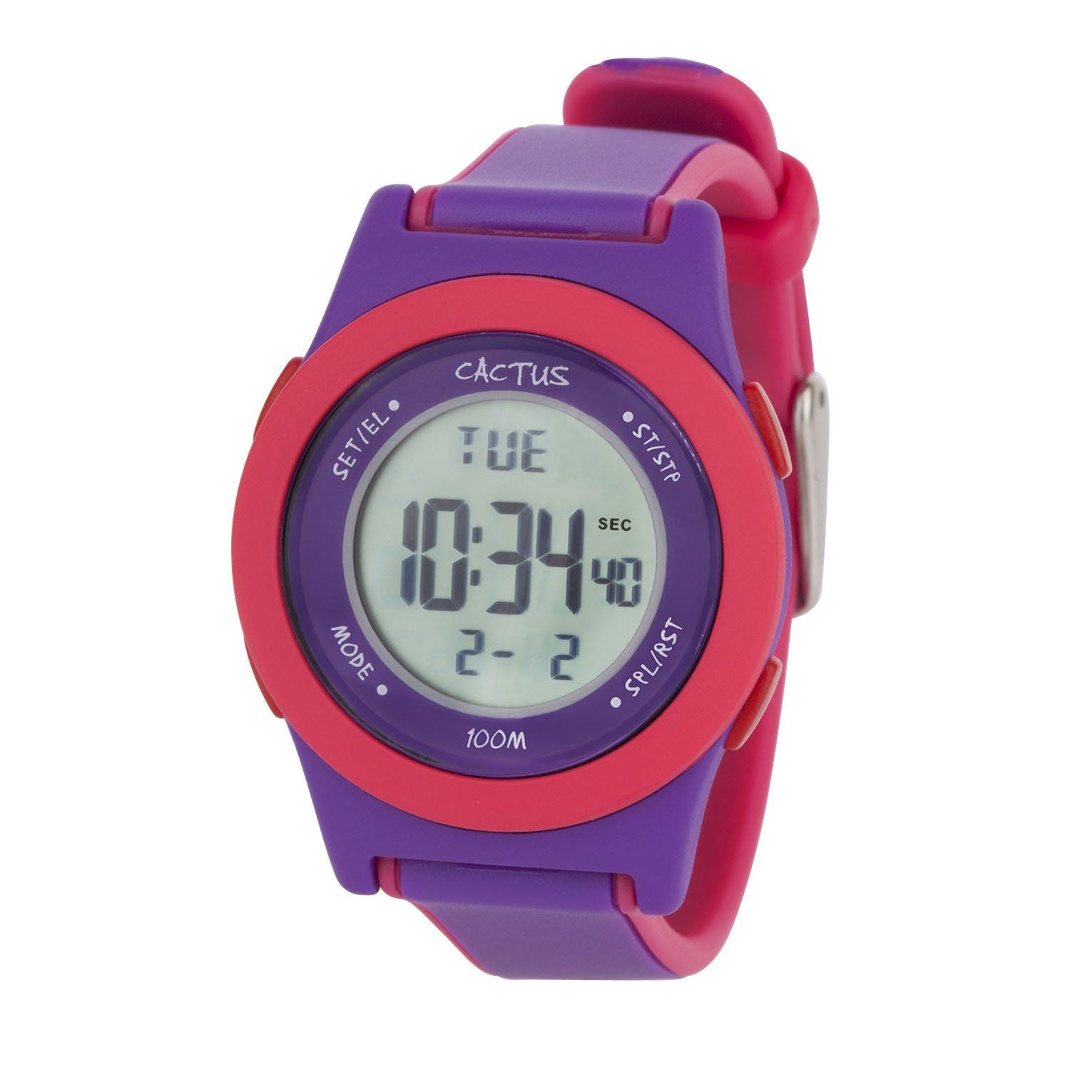 CACTUS Watches -Shine - Digital Kids Watch - Purple/Pink - CAC-125-M09