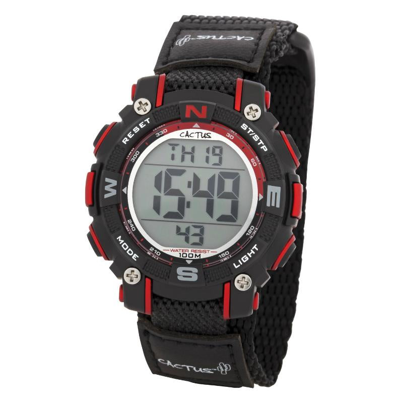 CACTUS Watches -Robust - Kids Digital Boys Watch - Black/Red