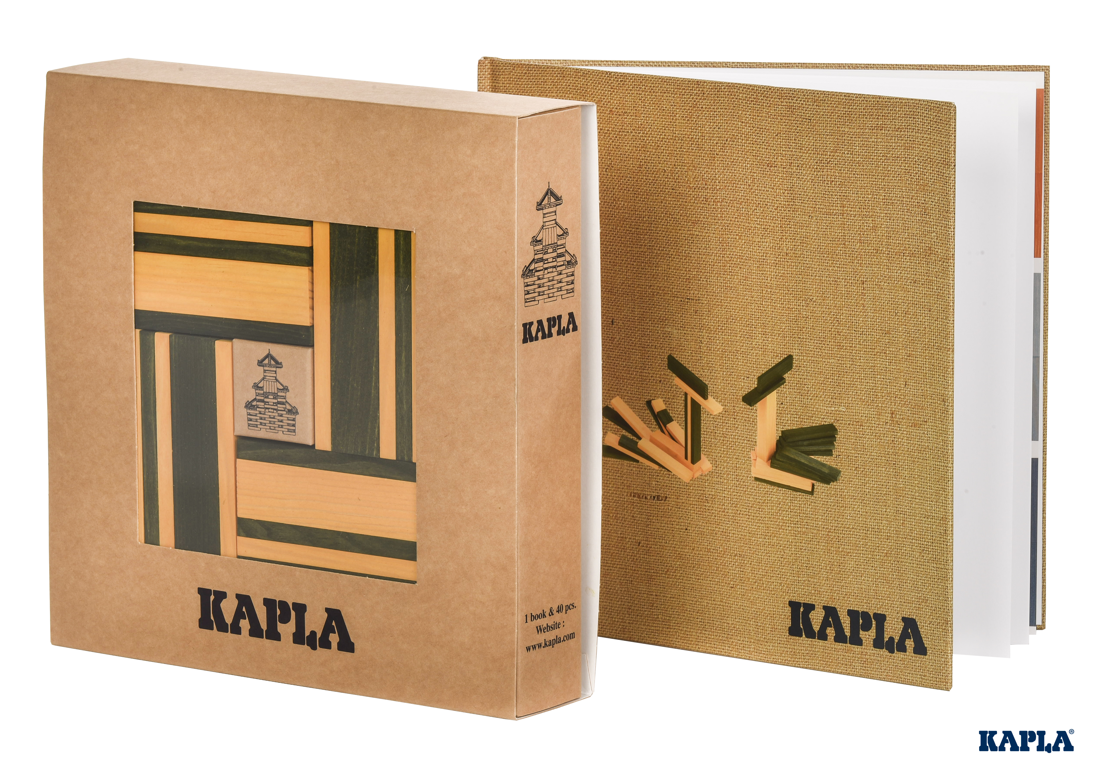 Kapla Book and Colours- Yellow & Green