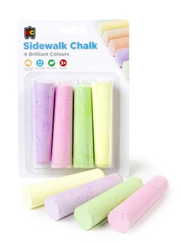 EC Chalk Sidewalk Chalk Fluro Set 4