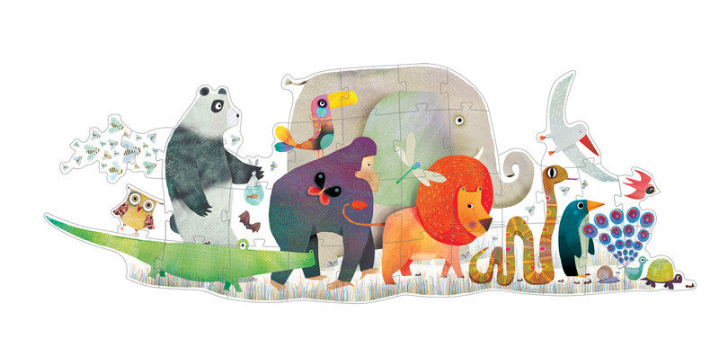 DJECO Puzzle Giant Animal Parade 36pc